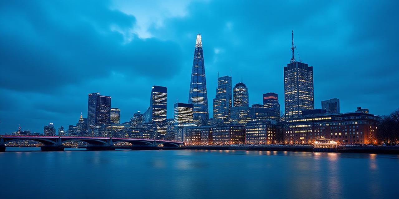 Panoramic view of the City of London financial district with a professional legal overlay